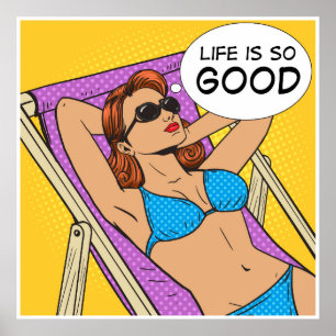 Póster La vida es tan buena