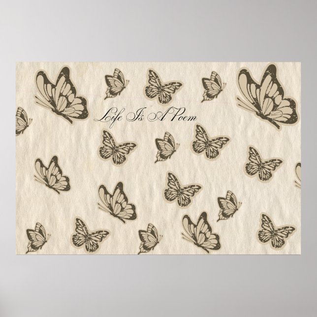 Póster La Vida Es Un Poema (Frente)