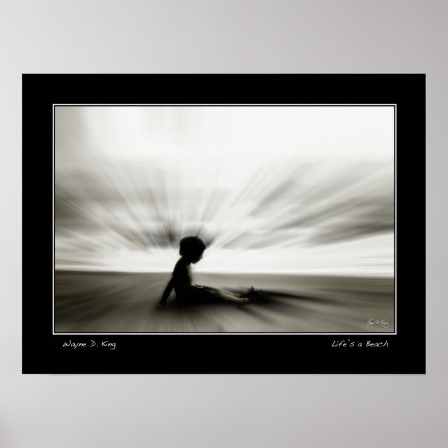 Póster La vida es un Poster de playa (Frente)