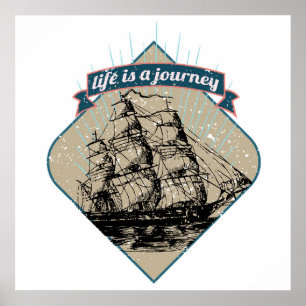 Póster La Vida Es Un Viaje