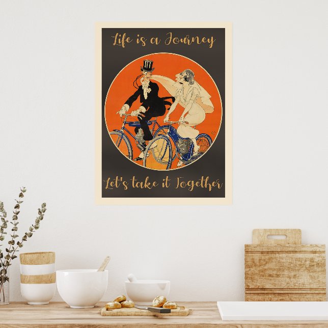 Póster La vida es un viaje, amor, (Cocina)