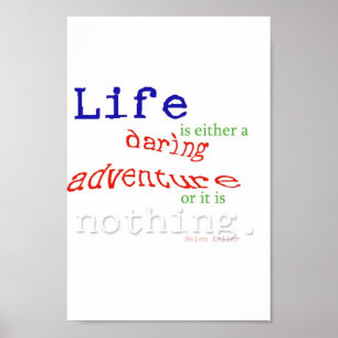Póster La vida es una aventura atrevida