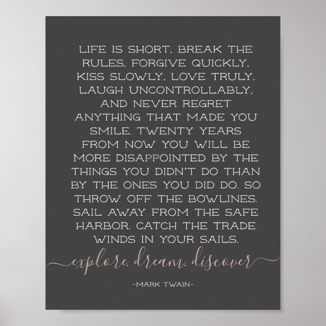 Póster La vida es una breve ruptura de las reglas de la c (Frente)