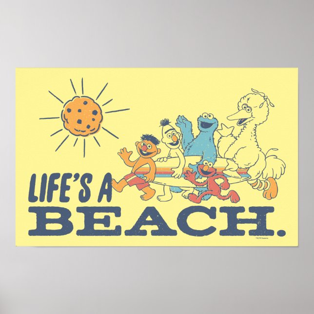 Póster La vida es una playa (Frente)