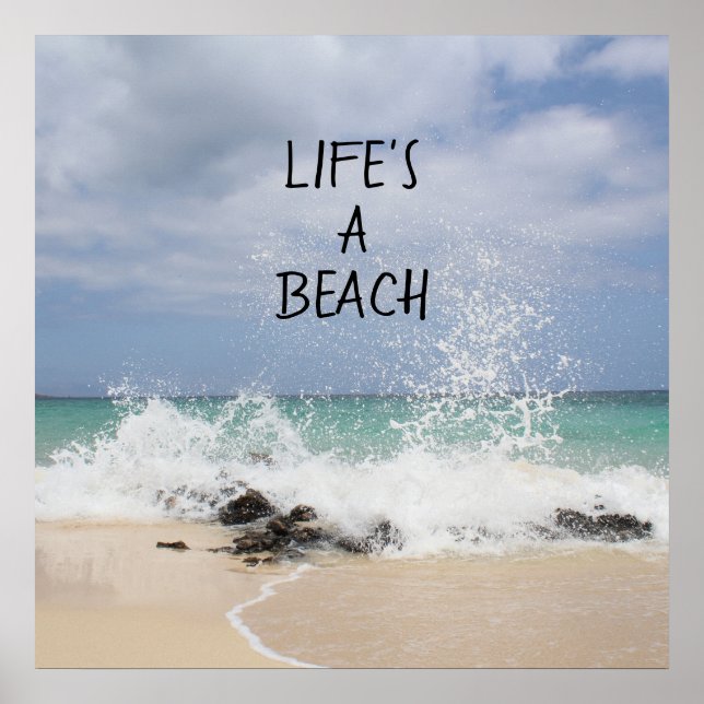 Póster La vida es una playa (Frente)