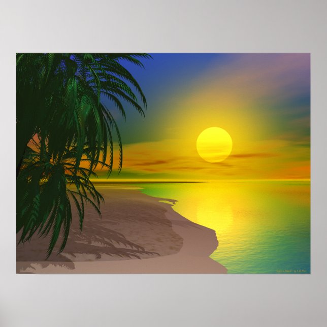 Póster La vida es una playa soleada (Frente)