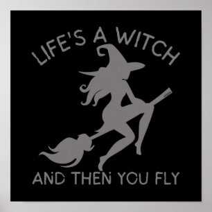Póster LA VIDA ES UNA TESTIGO Y LUEGO VUELVES Halloween g