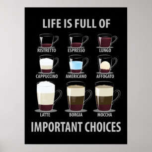 Póster La vida está llena de importantes opciones: amante