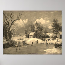 La vida estadounidense en invierno con el filtro S