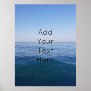 Póster La vida marina de Ocean Sea Waves Fotografía Náuti