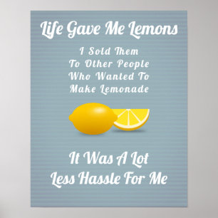 Póster La vida me dio lemones