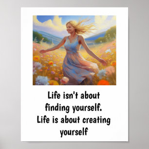 Póster La vida no se trata de encontrarte.