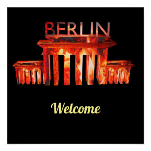 Póster La vida nocturna de Berlín personalizada Wall Deca