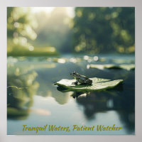 La vida pacífica de los estanques: Rana en Lily Pa