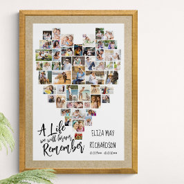 Póster La vida para recordar la forma del corazón 51 Memo