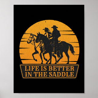 Póster La Vida Pareja De Amanecer Es Mejor En El Horseck