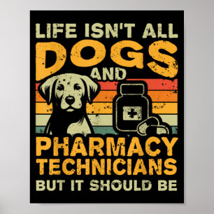Póster La vida retro no es solo perros y técnicos de farm