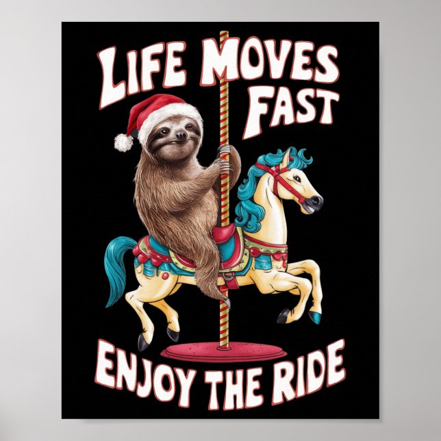 Póster La Vida Se Mueve Rápidamente En El Caballo De Carr (Frente)