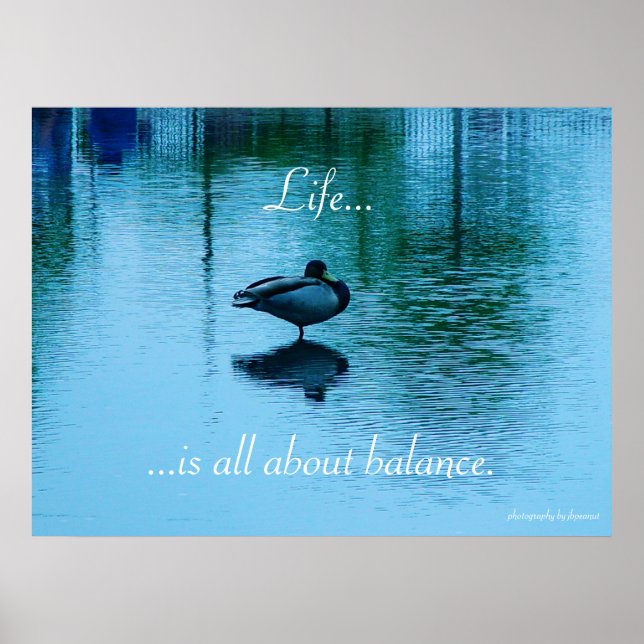 Póster La vida...se trata de equilibrar poster (Frente)