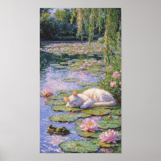 Póster La vida secreta de los gatos de Monet