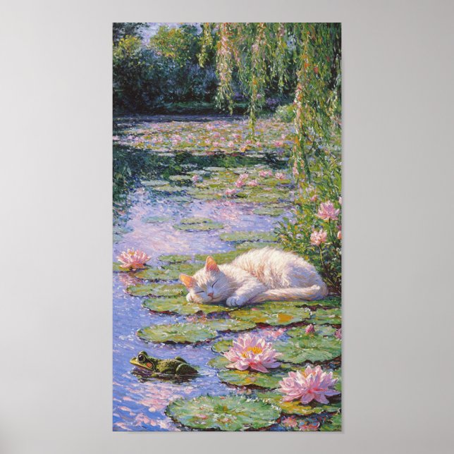 Póster La vida secreta de los gatos de Monet (Frente)