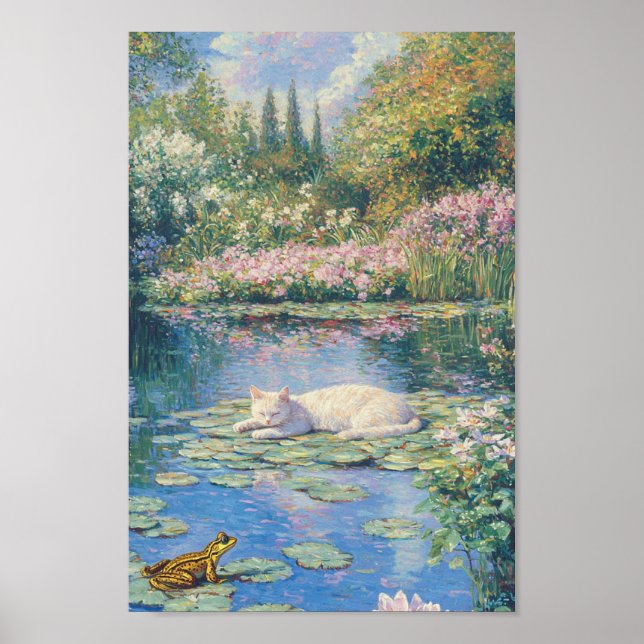 Póster La vida secreta de los gatos de Monet (Frente)