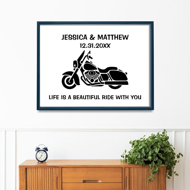 Póster La vida si un hermoso viaje con tu motocicleta (Subido por el creador)