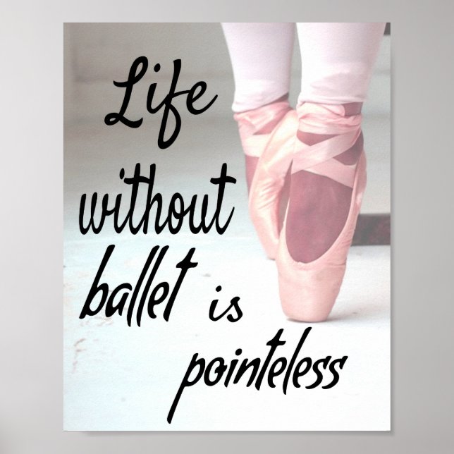 Póster La vida sin ballet no tiene sentido. (Frente)