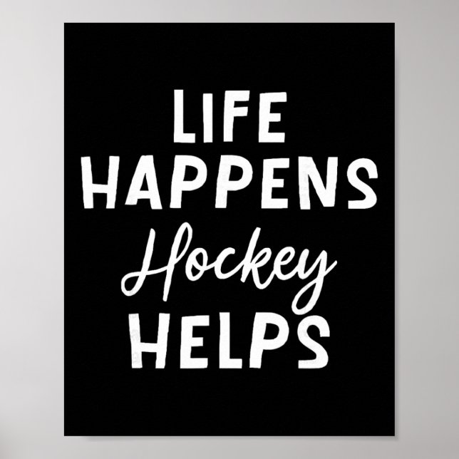 Póster La vida sucede Hockey ayuda _4 (Frente)