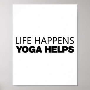 Póster La vida sucede Yoga ayuda _14 