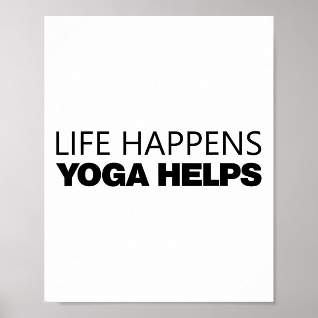 Póster La vida sucede Yoga ayuda _14  (Frente)