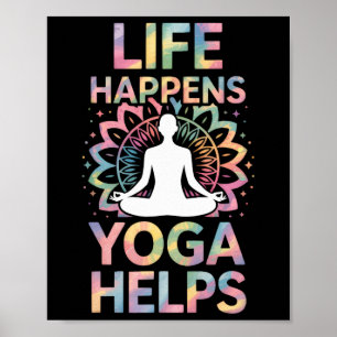 Póster La Vida Sucede Yoga Ayuda _8