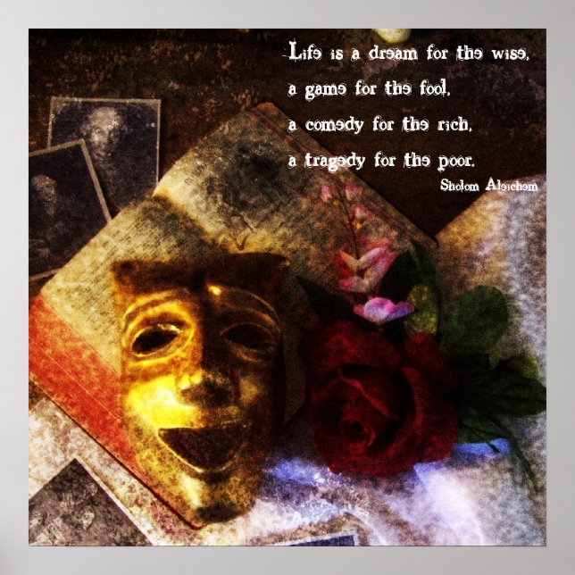 Póster La Vida Un Juego, Una Tragedia, Un Poster De Comed (Frente)