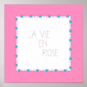 Póster La Vie En Rosa - Vida En Rosa - Francés