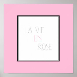 Póster La Vie En Rose - Life In Pink