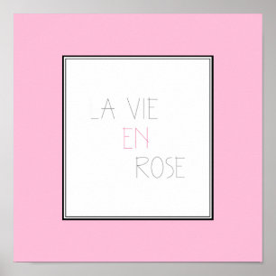 Póster La Vie En Rose - Life In Pink