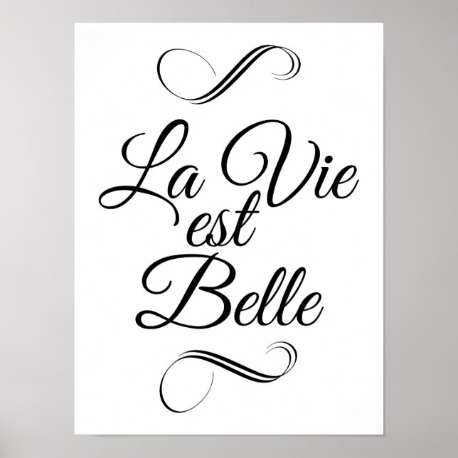 Póster La vie est belle (Frente)