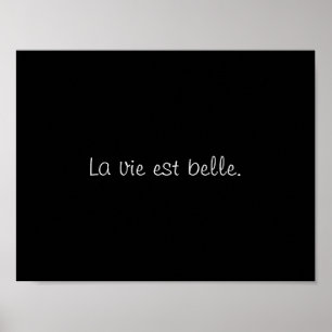Póster La vie est belle. (La vida es hermosa.)