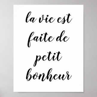 Póster La vie est faite de petit bonheur