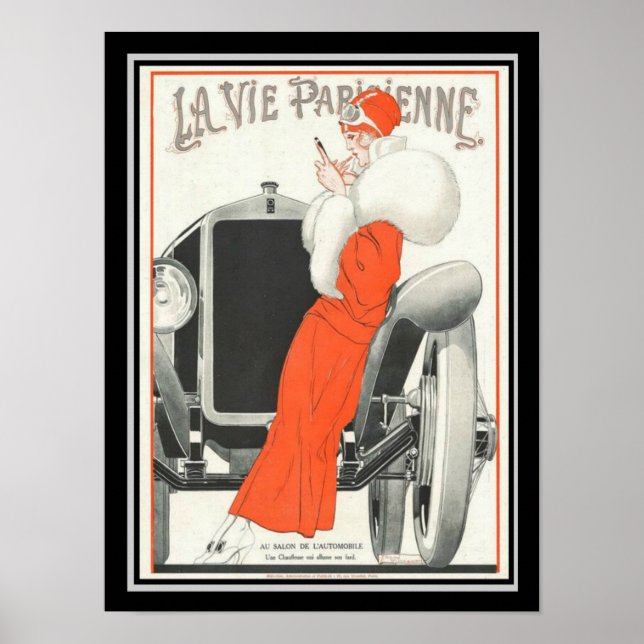 Póster La Vie Parisienne Art Deco Poster 12 x 16 (Frente)