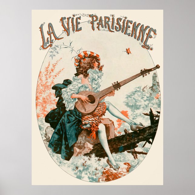 Póster La Vie Parisienne - Aubade au printemps (Frente)