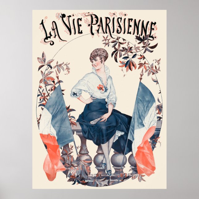 Póster La Vie Parisienne - Drapeaux (Frente)