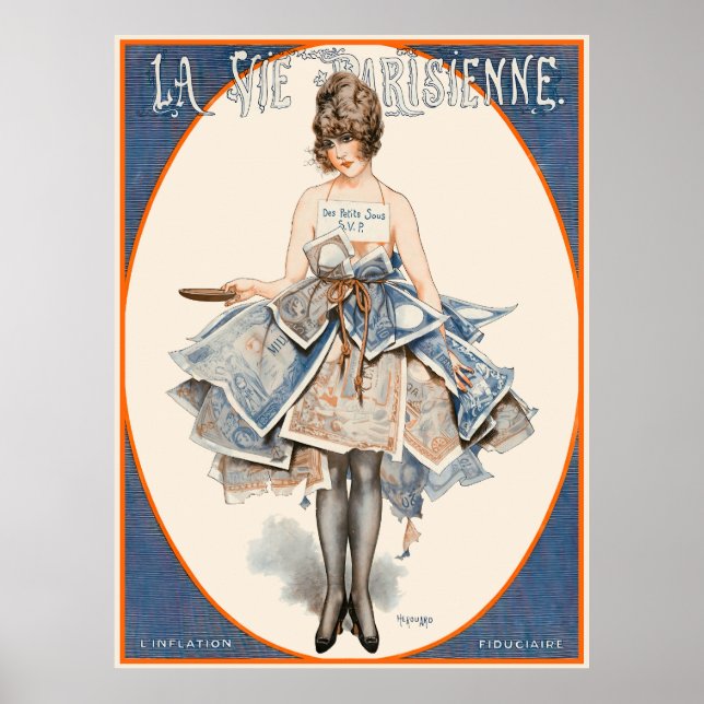 Póster La Vie Parisienne - Fiduciario de la inflación (Frente)