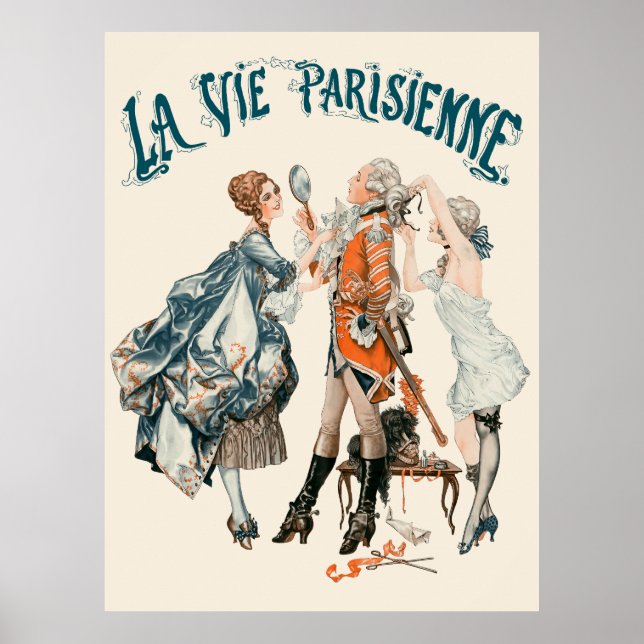 Póster La Vie Parisienne - La guerre en dentelles d'autre (Frente)