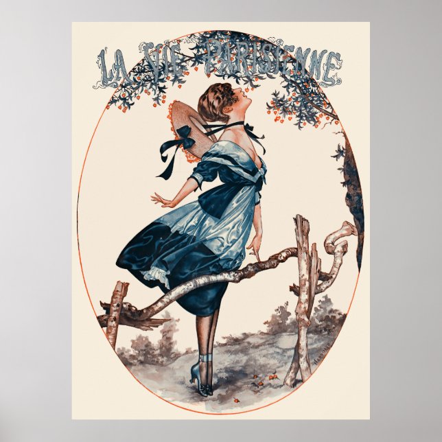 Póster La Vie Parisienne - La jolie maraudeuse. Les ceris (Frente)