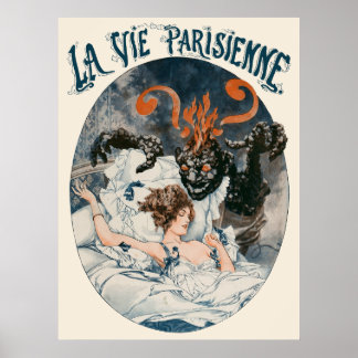 Póster La Vie Parisienne - Le cauchemar du charbon