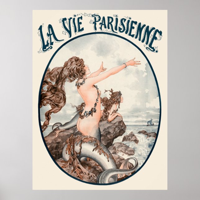 Póster La Vie Parisienne - Le chant des sirènes (Frente)