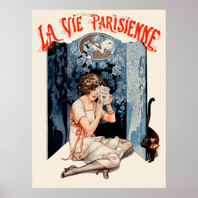 Póster La Vie Parisienne - Le livre défendu (Frente)
