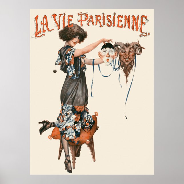 Póster La Vie Parisienne - Les masques de l'amour, Illust (Frente)