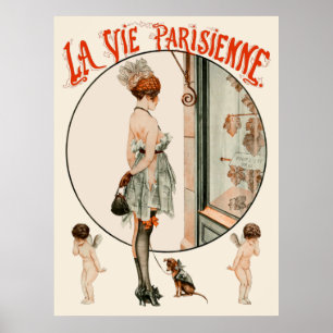 Póster La Vie Parisienne - Les Restrictions de la mode